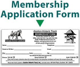 Goshen Historic Track Membership Form