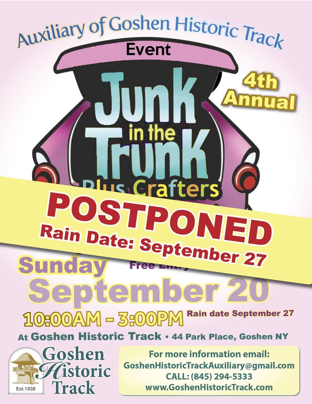 POSTPONED flyer POSTPONED flyer